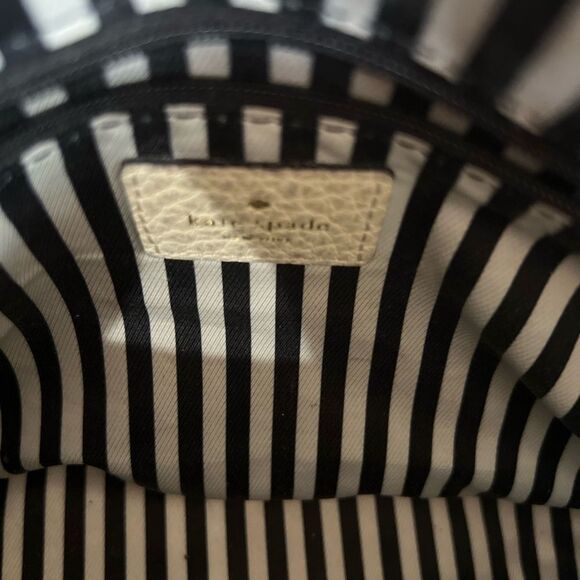 Kate Spade Cream and Dark Blue Leather Crossbody Bag - Picture 6 of 8